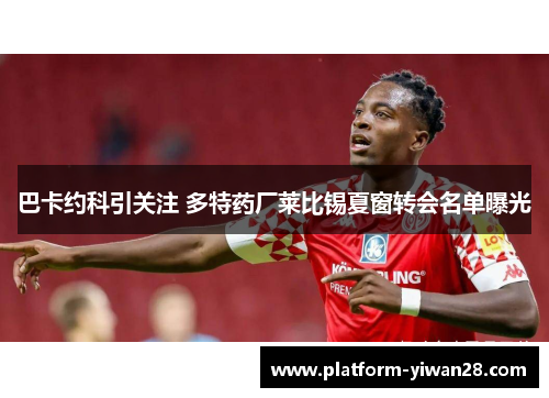 巴卡约科引关注 多特药厂莱比锡夏窗转会名单曝光